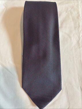 Charvet Men's Classic Textured Purple Tie